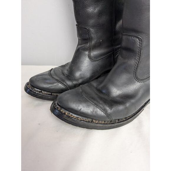 Harley Davidson Ladies Lace Up Back Western Style Boot Black  8.5 EU 39.5 - Picture 5 of 11